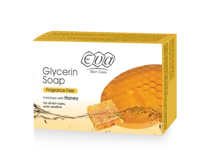 Eva Skin Care Glycerin Soap Enriched With Honey For All Skin Types, Even Sensitive 100 Gm