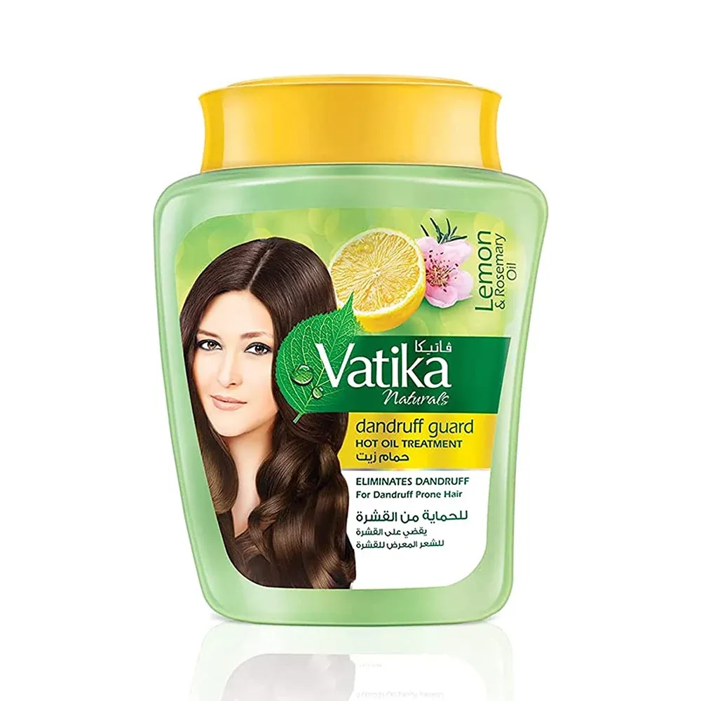 Vatika Naturals Hammam Zaith - علاج بالزيت الساخن ، غني بزيت الليمون وإكليل الجبل لشعر خال من القشرة