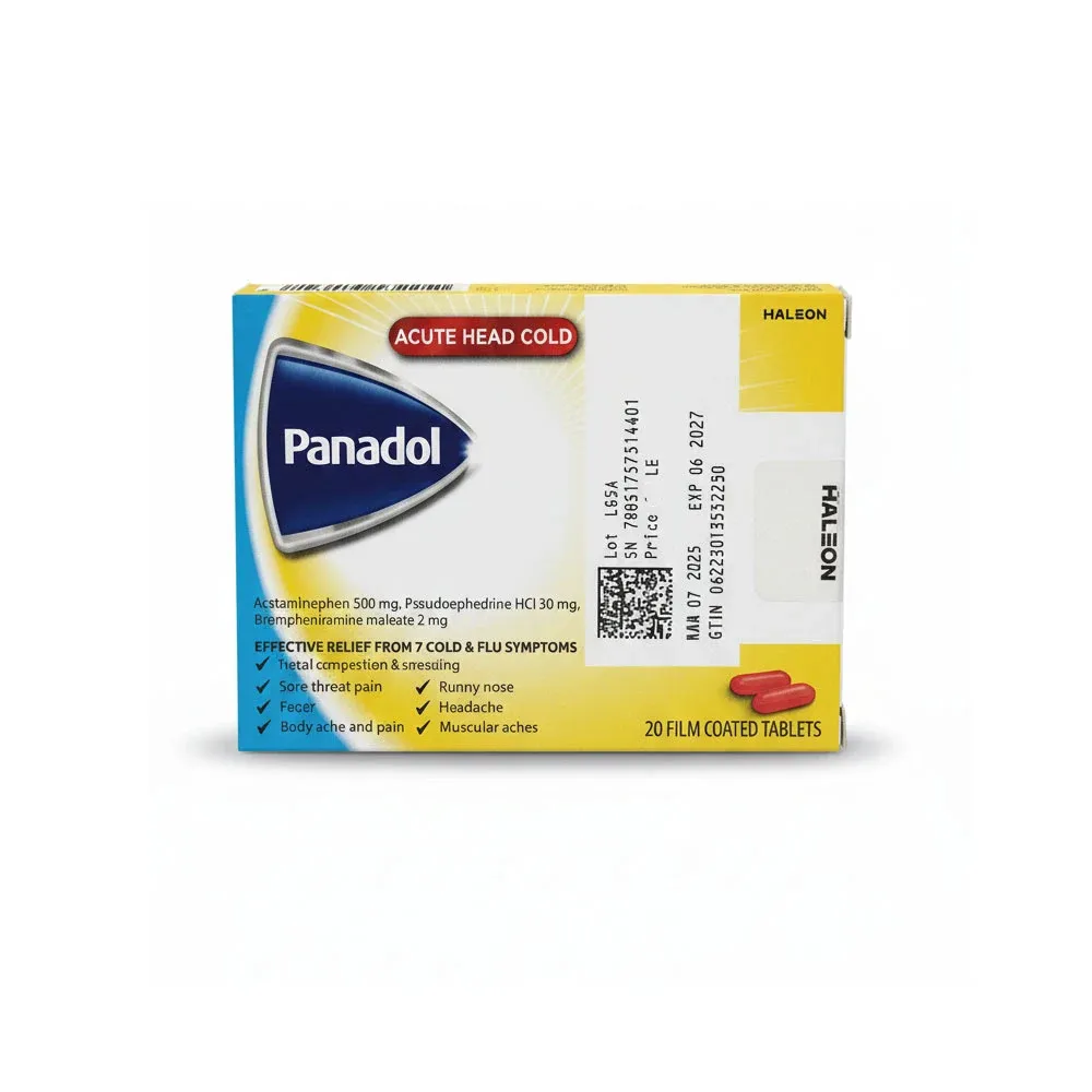 PANADOl ACUTE HEAD COLD 20 TAB