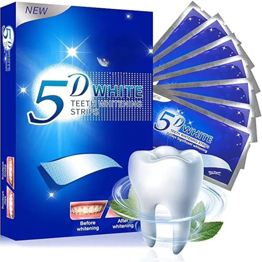 5دي وايت شرائط مبيضه للاسنان – 10قطع