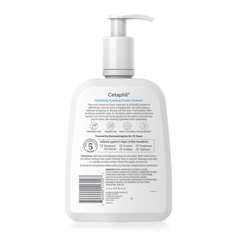 Cetaphil Hydrating Foaming Cream Cleanser
