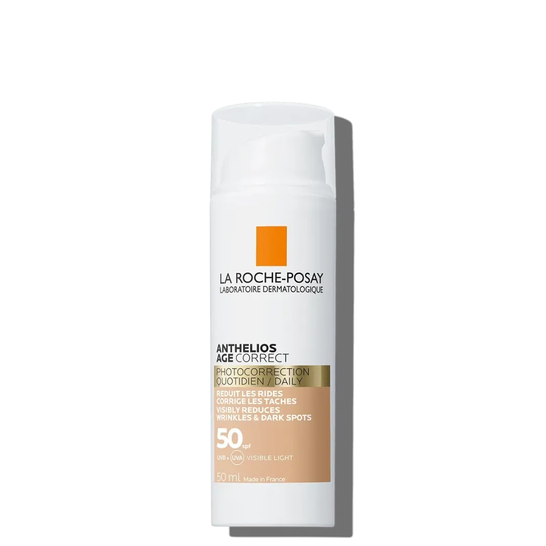 لاروش بوزيه أنثيليوس كريم سي سي لتصحيح علامات التقدم بالعمر بعامل وقاية من أشعة الشمس SPF 50
